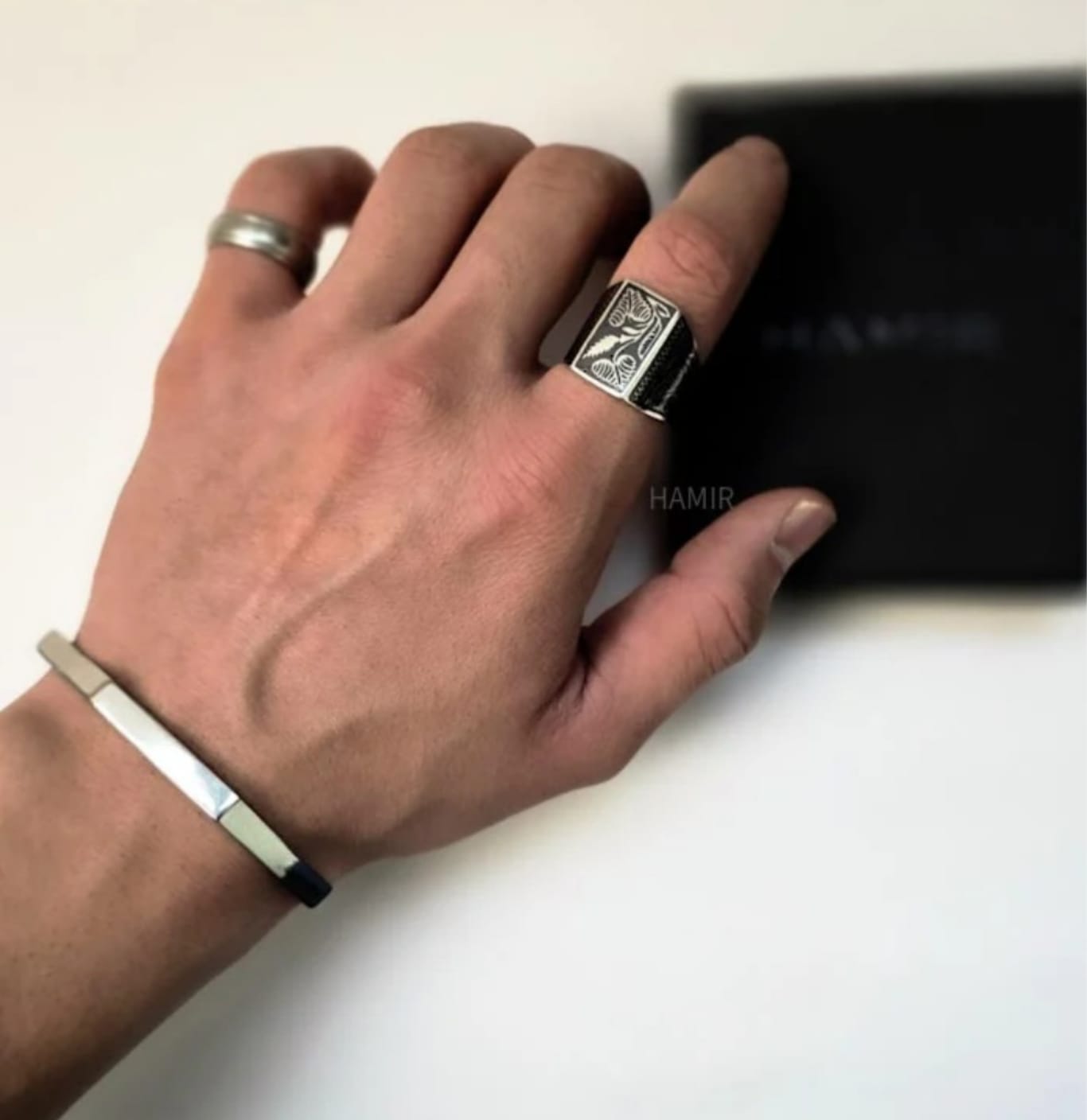 Hexagon 💎 Diamond Cut Hand Cuff – Bold, Stylish & Timeless