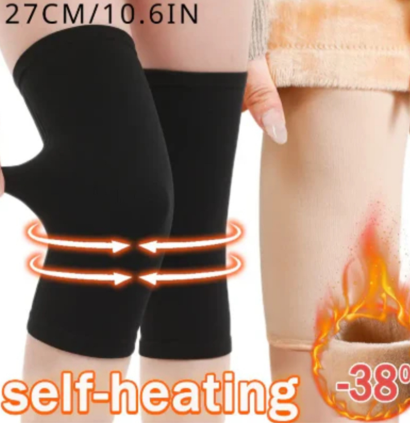 Premium Velvet Heat Knee Warmer | Winter Pain Relief & Comfort | For Men & Women