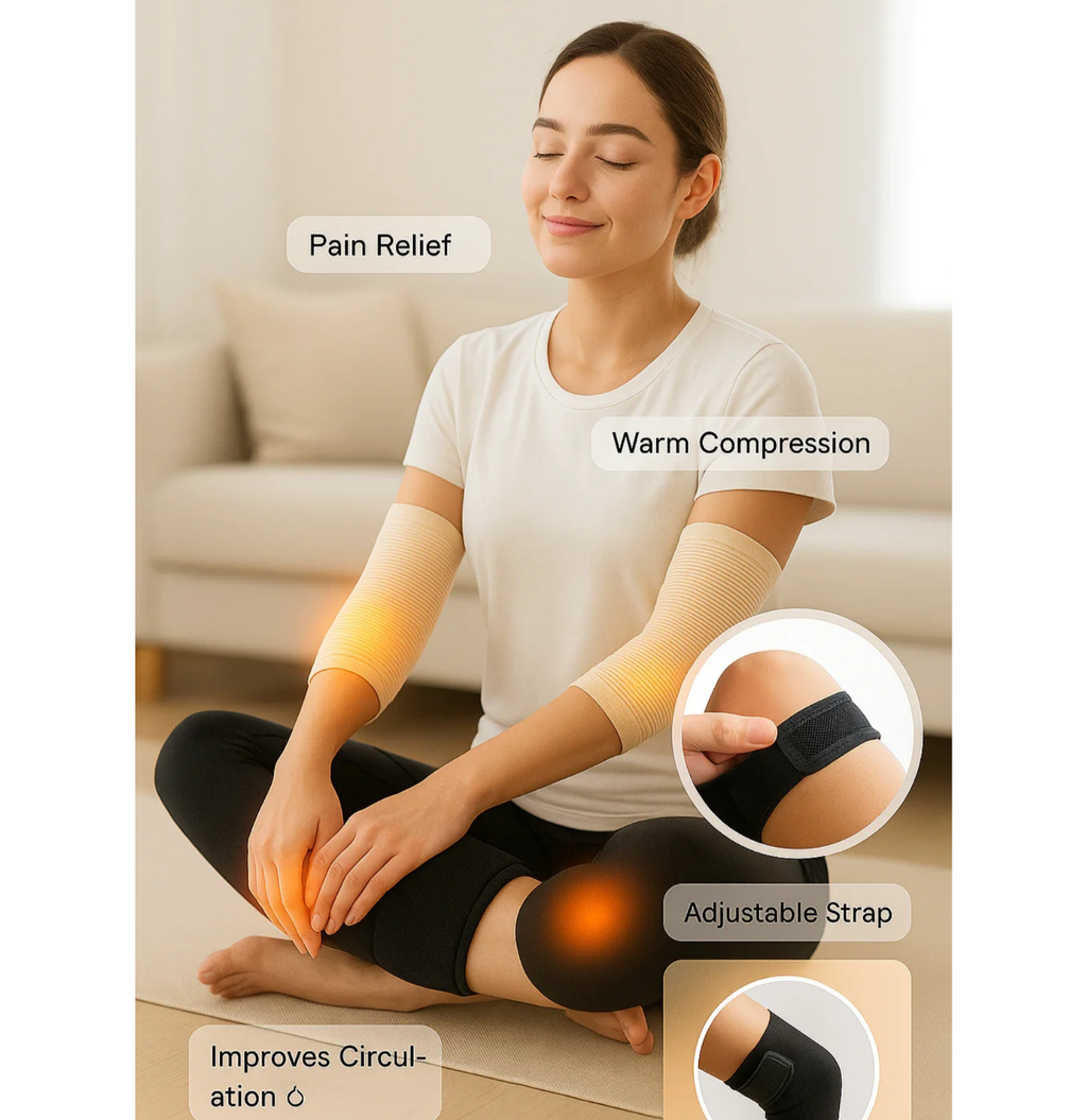 Premium Velvet Heat Knee Warmer | Winter Pain Relief & Comfort | For Men & Women